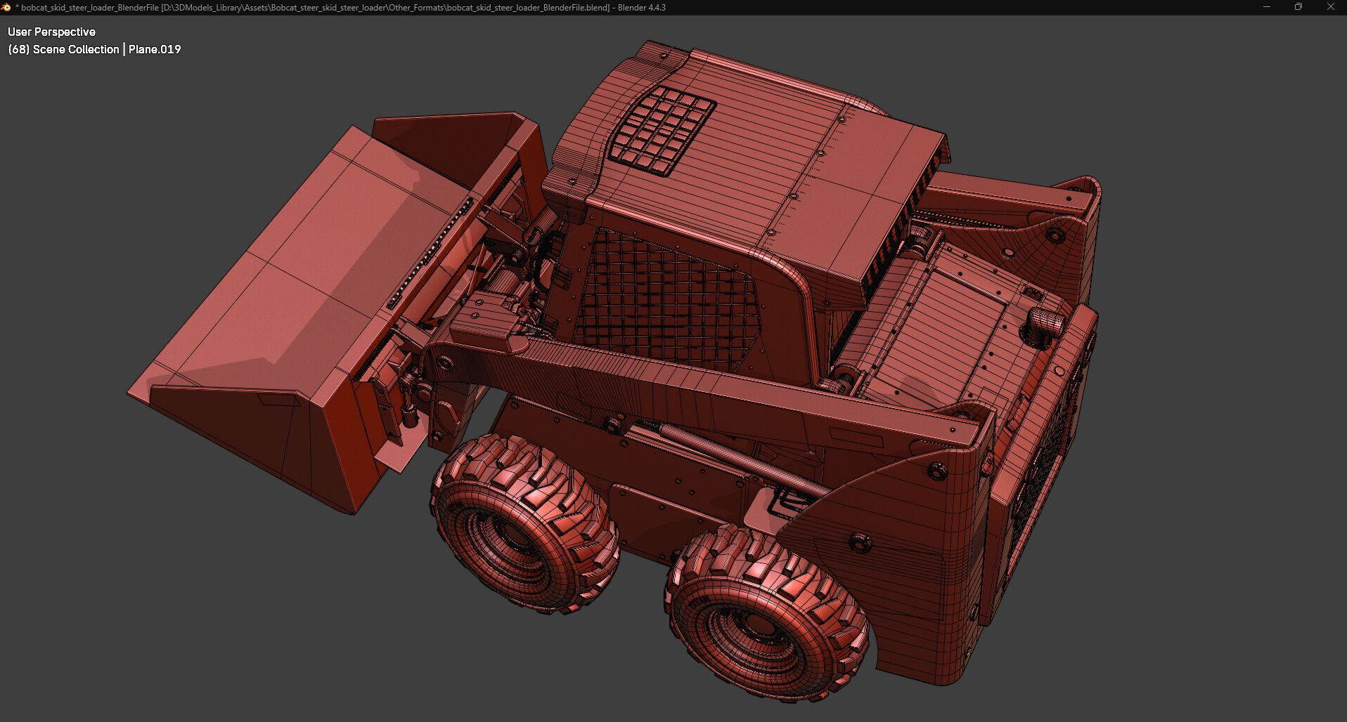 Bobcat Skid Steer Loader S450 3D model_35