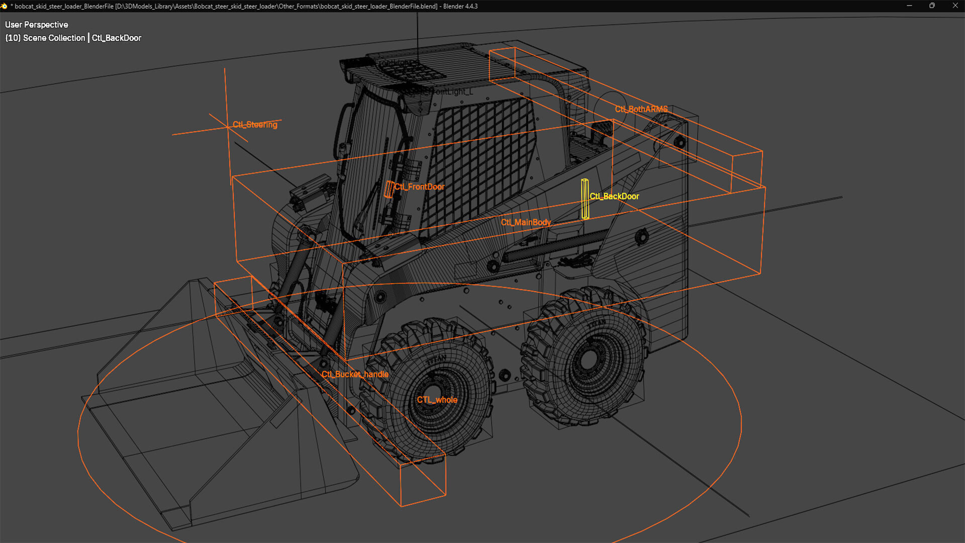 Bobcat Skid Steer Loader S450 3D model_20