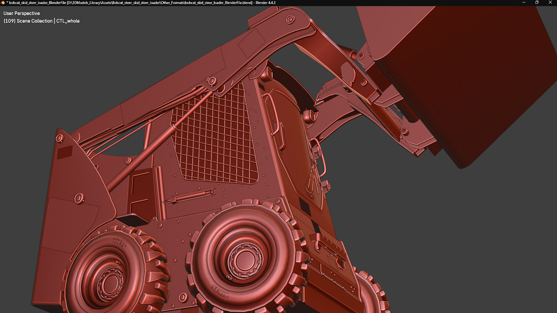 Bobcat Skid Steer Loader S450 3D model_30