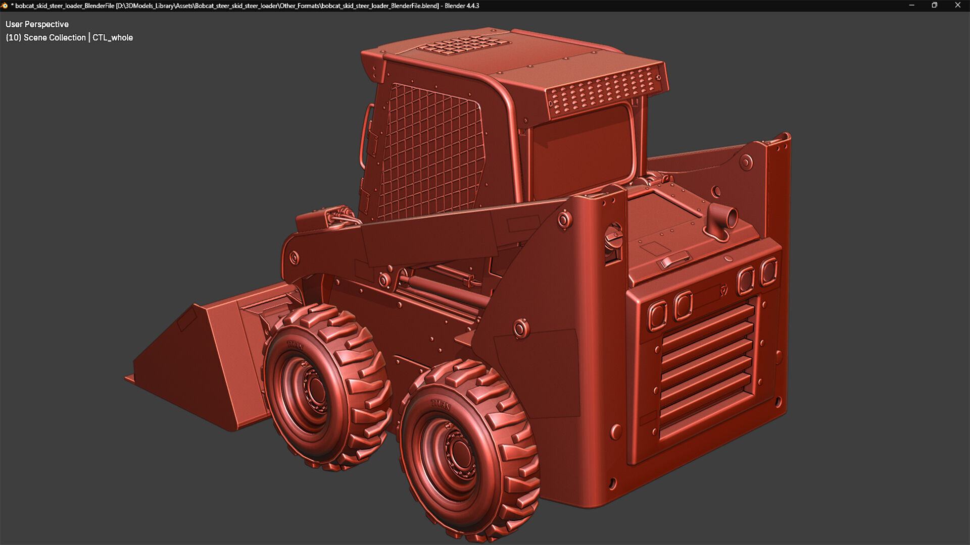 Bobcat Skid Steer Loader S450 3D model_24