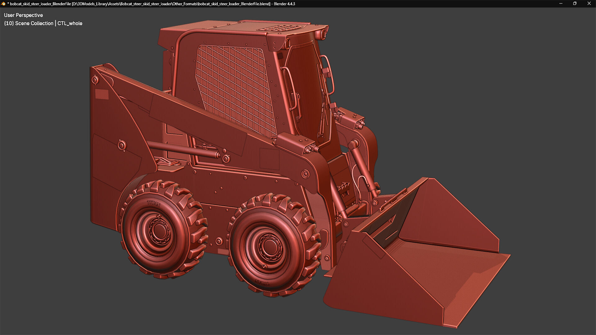 Bobcat Skid Steer Loader S450 3D model_23