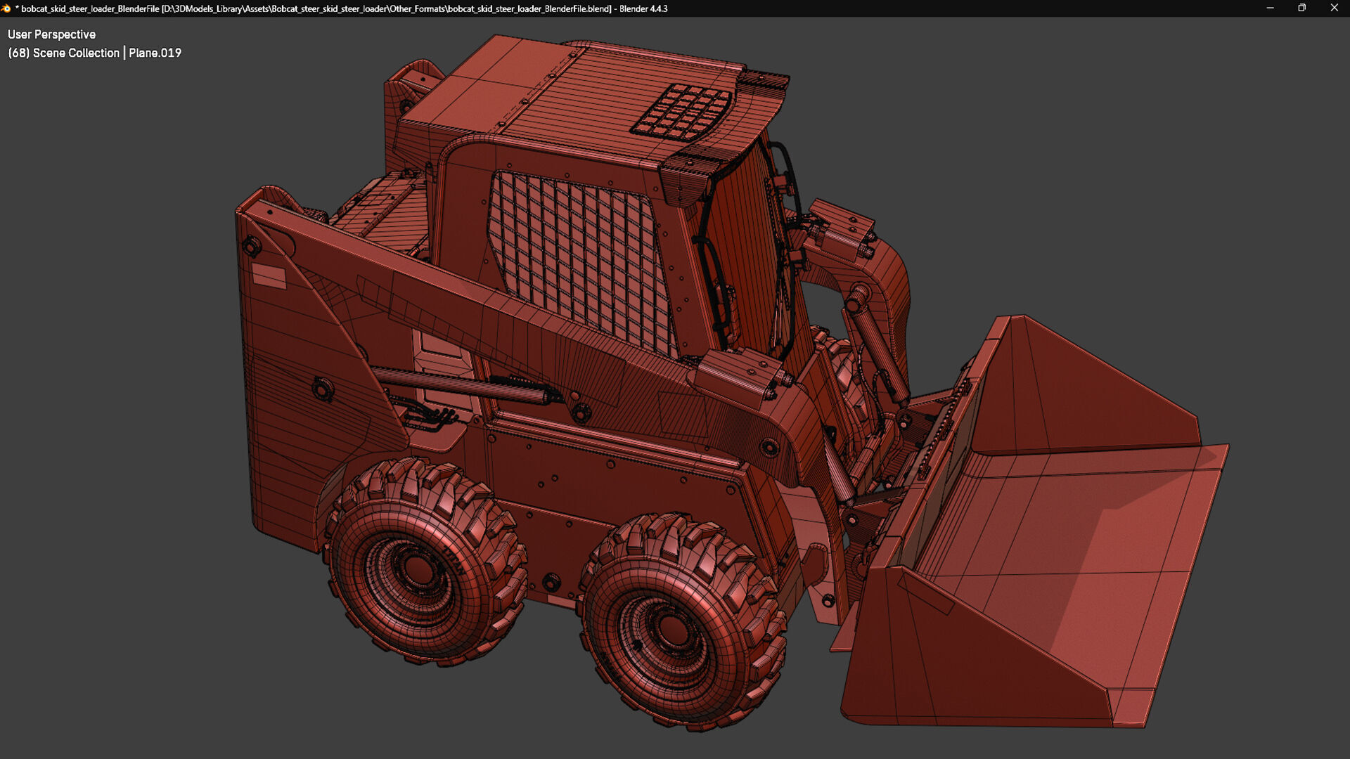 Bobcat Skid Steer Loader S450 3D model_33