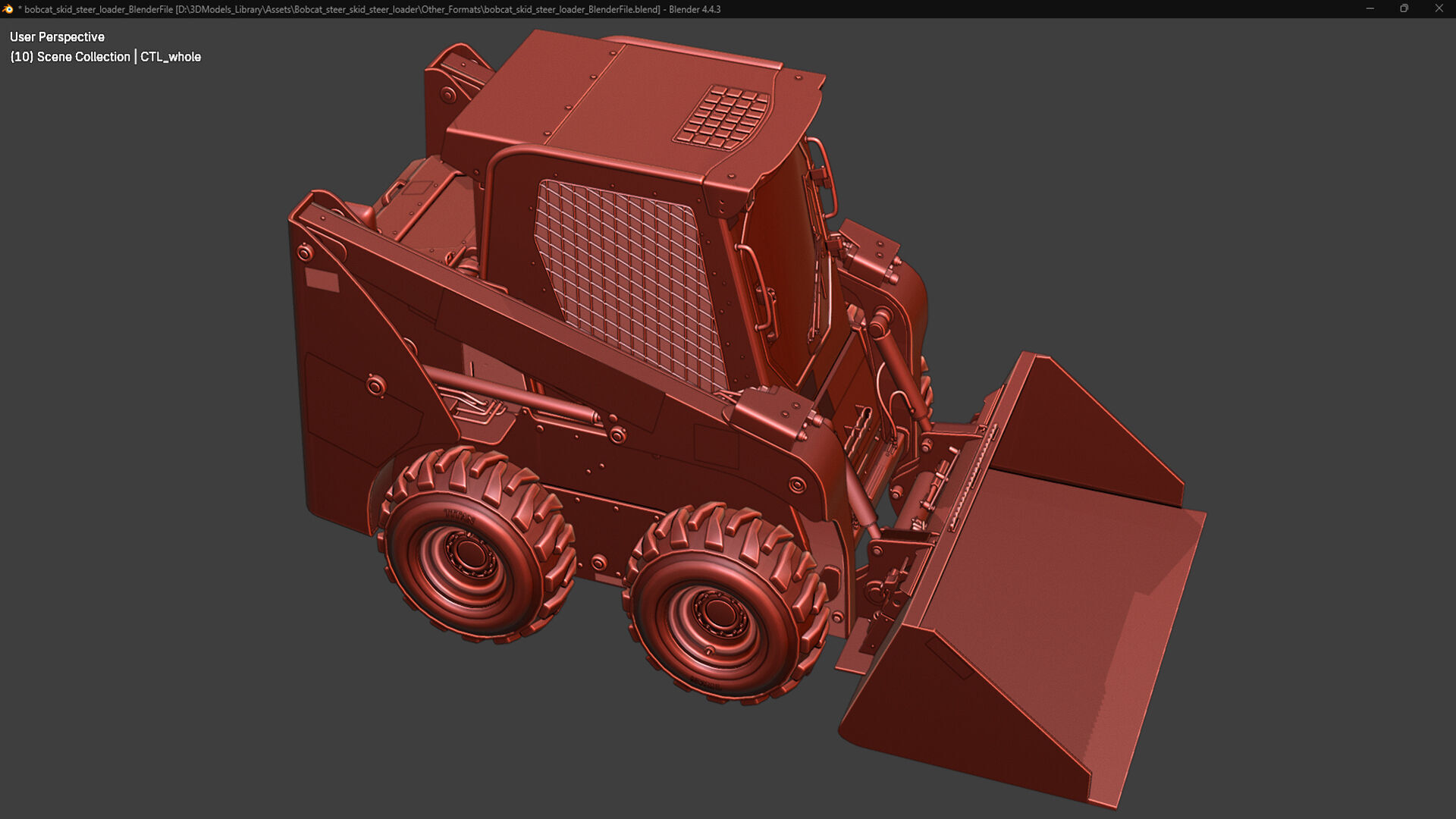 Bobcat Skid Steer Loader S450 3D model_26