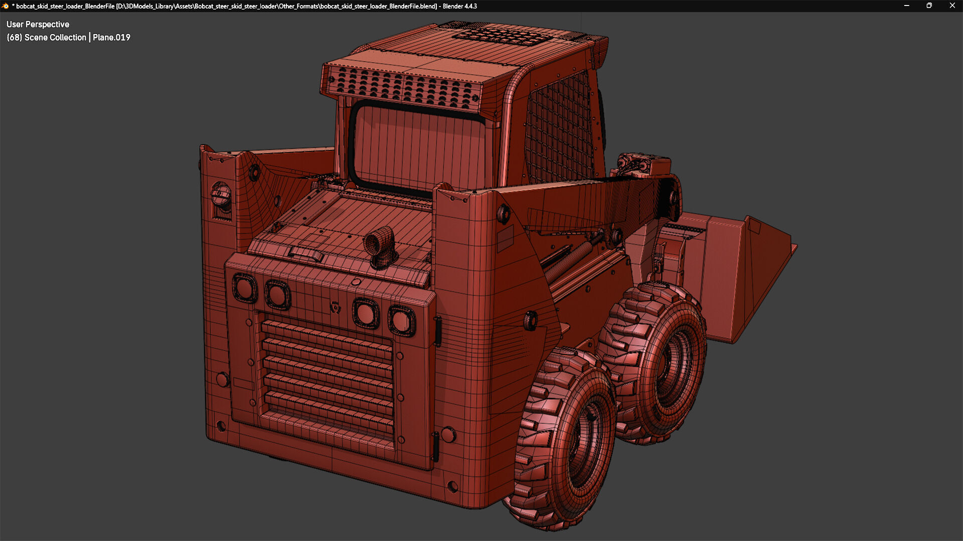 Bobcat Skid Steer Loader S450 3D model_34