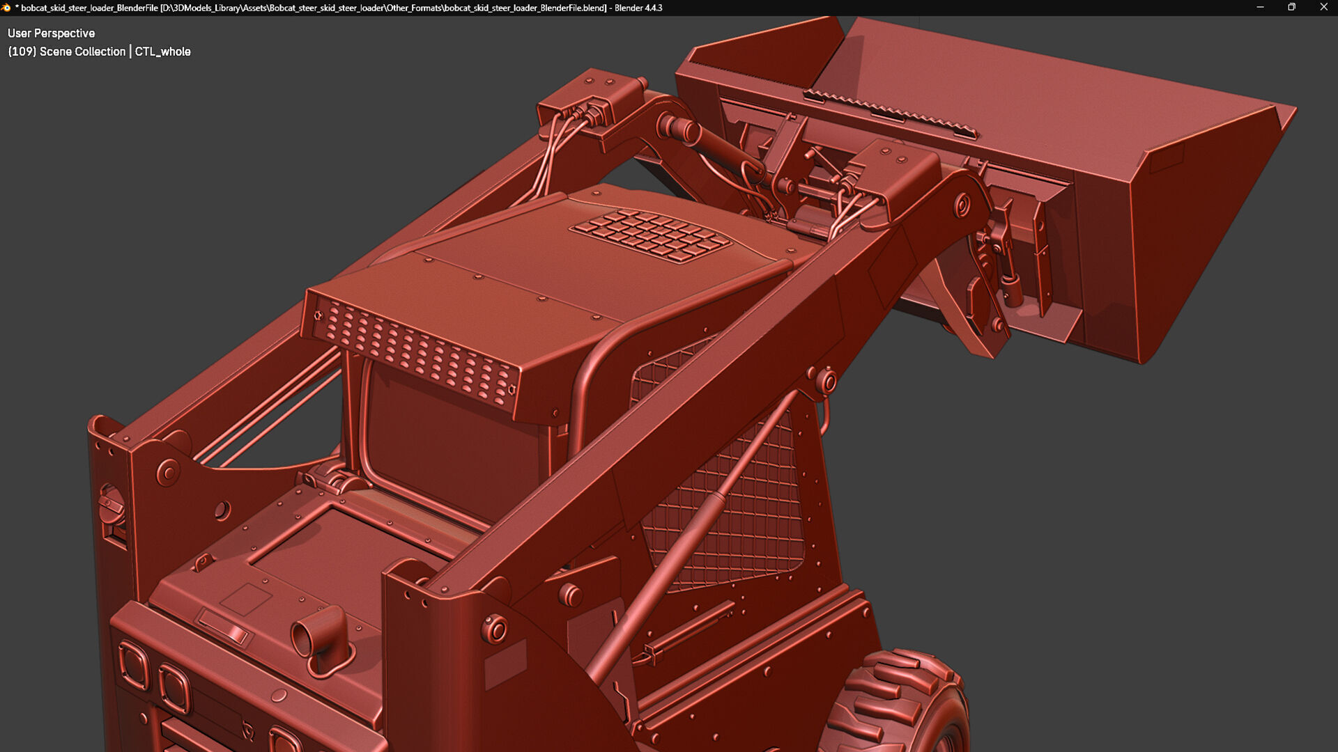 Bobcat Skid Steer Loader S450 3D model_31