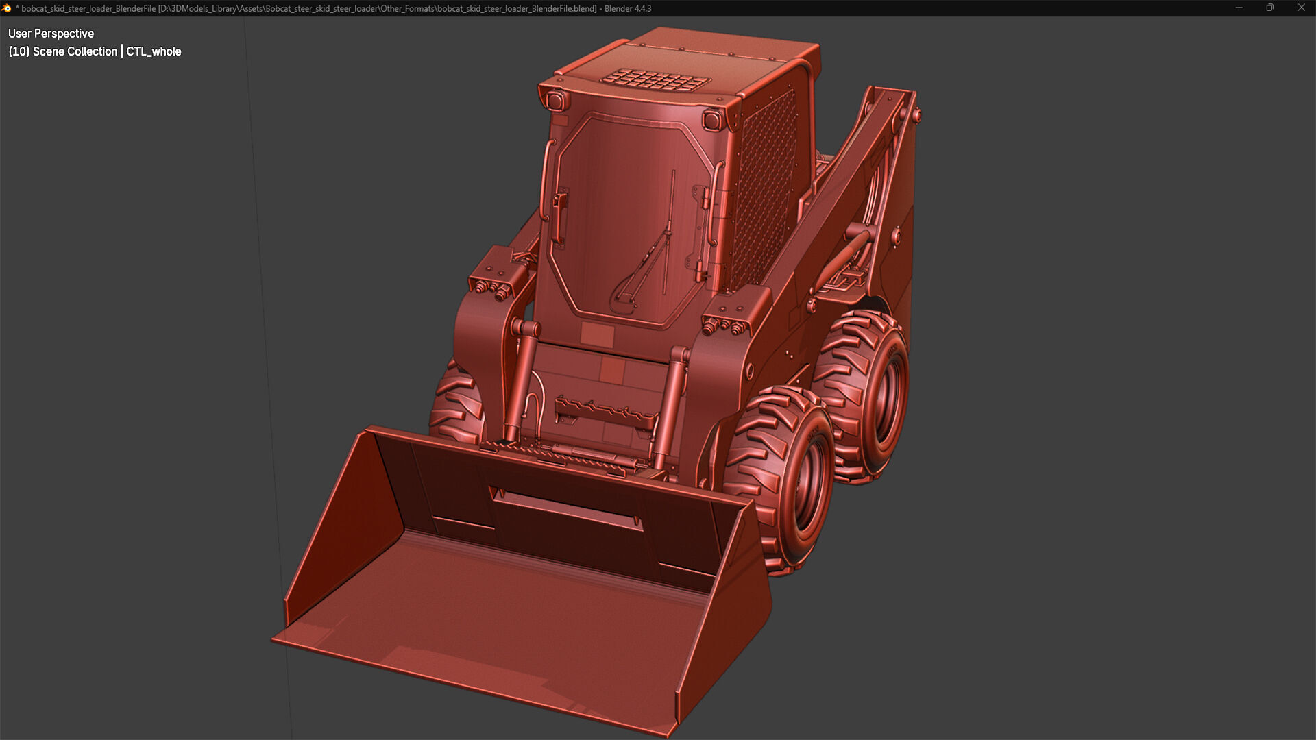 Bobcat Skid Steer Loader S450 3D model_25