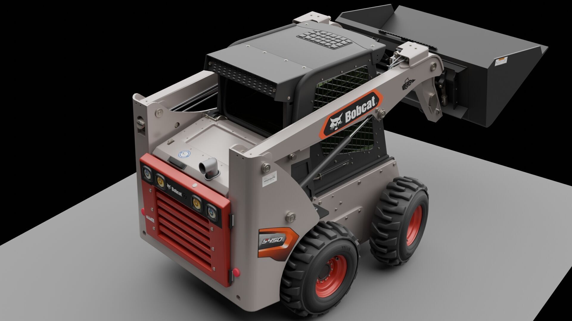 Bobcat Skid Steer Loader S450 3D model_10