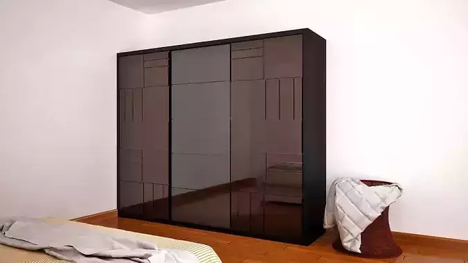 Bedroom Wardrobe by Nic Yeh Free 3D model