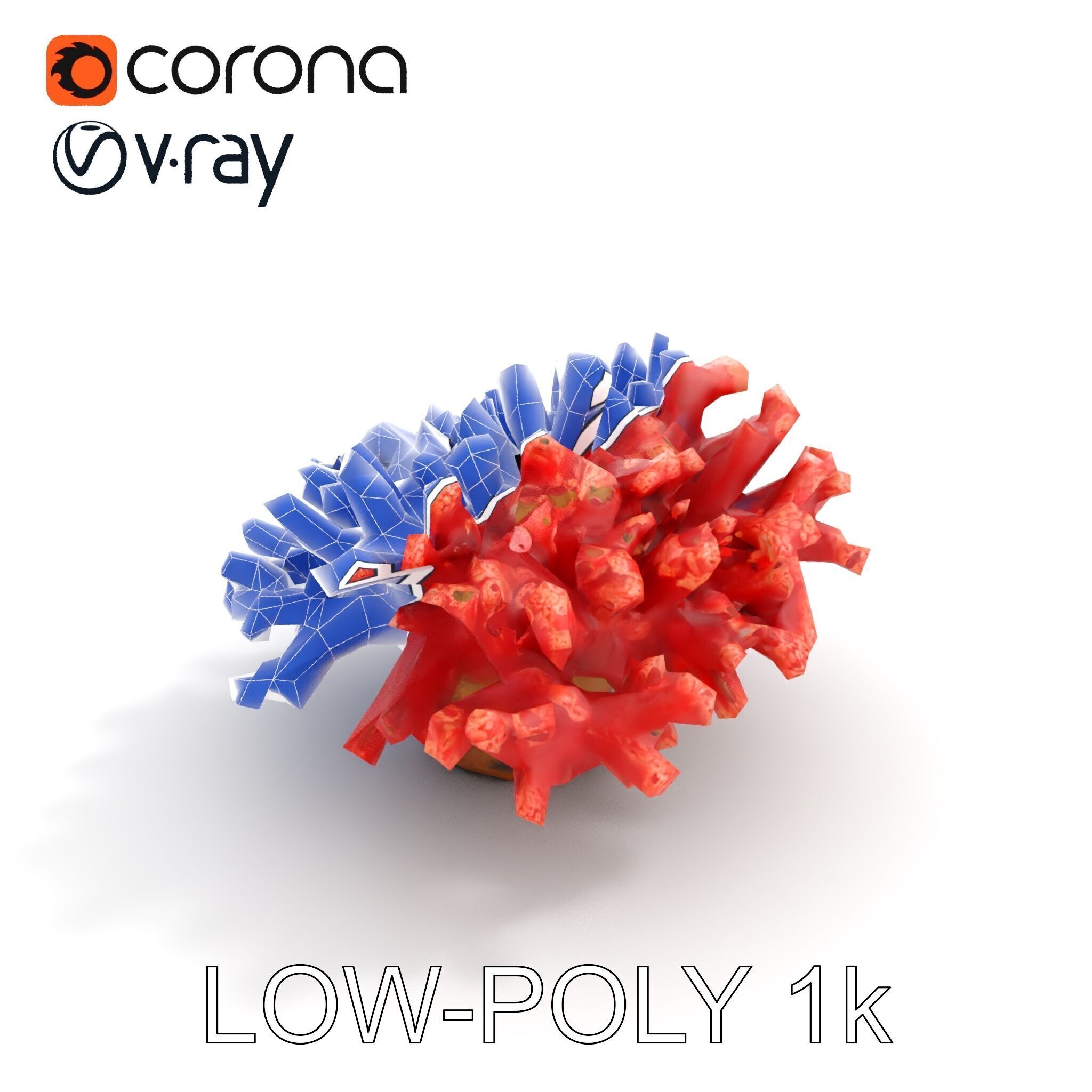Coral Reef Model Pack with Detailed Textures for D Environments Low-poly 3D model_17