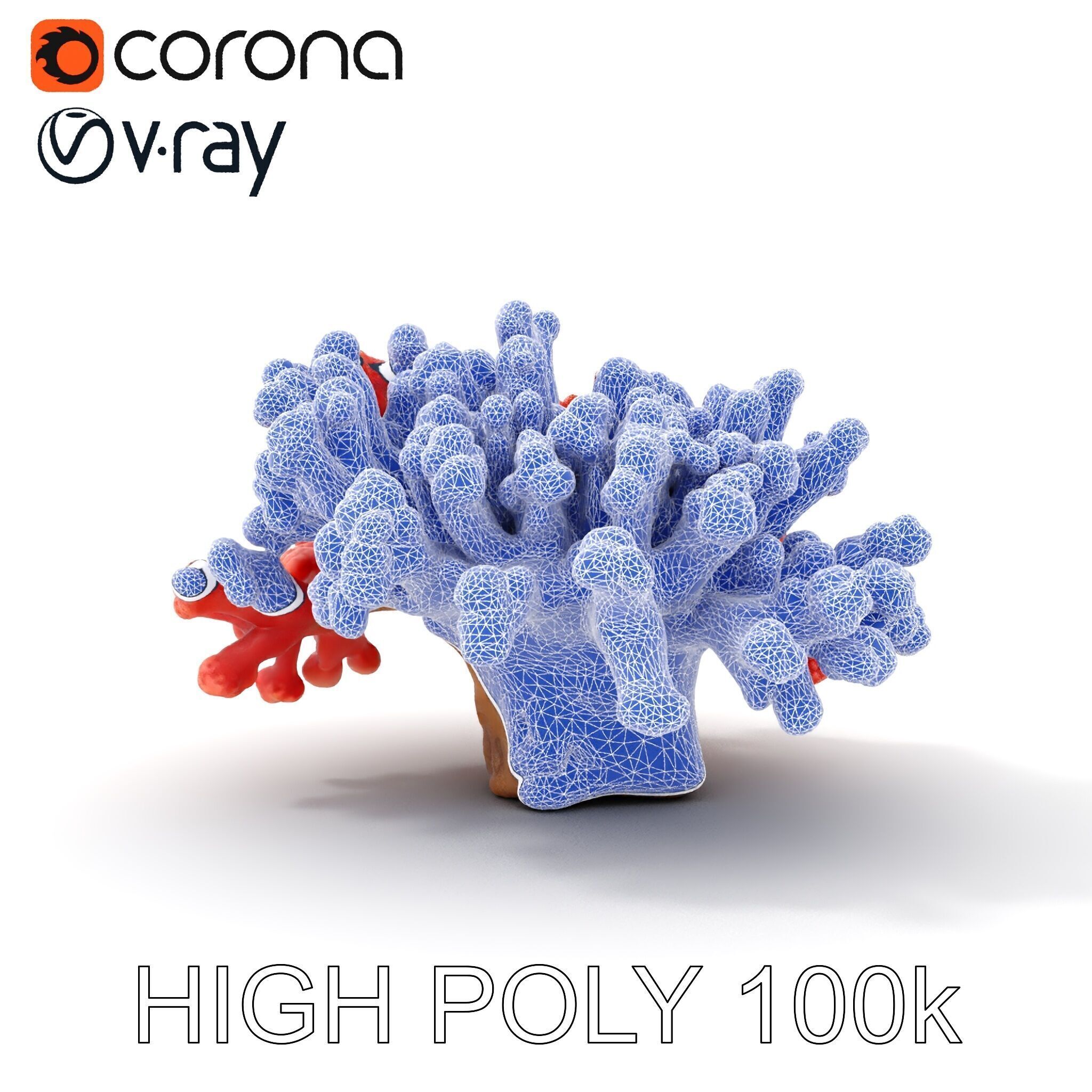 Coral Reef Model Pack with Detailed Textures for D Environments Low-poly 3D model_32