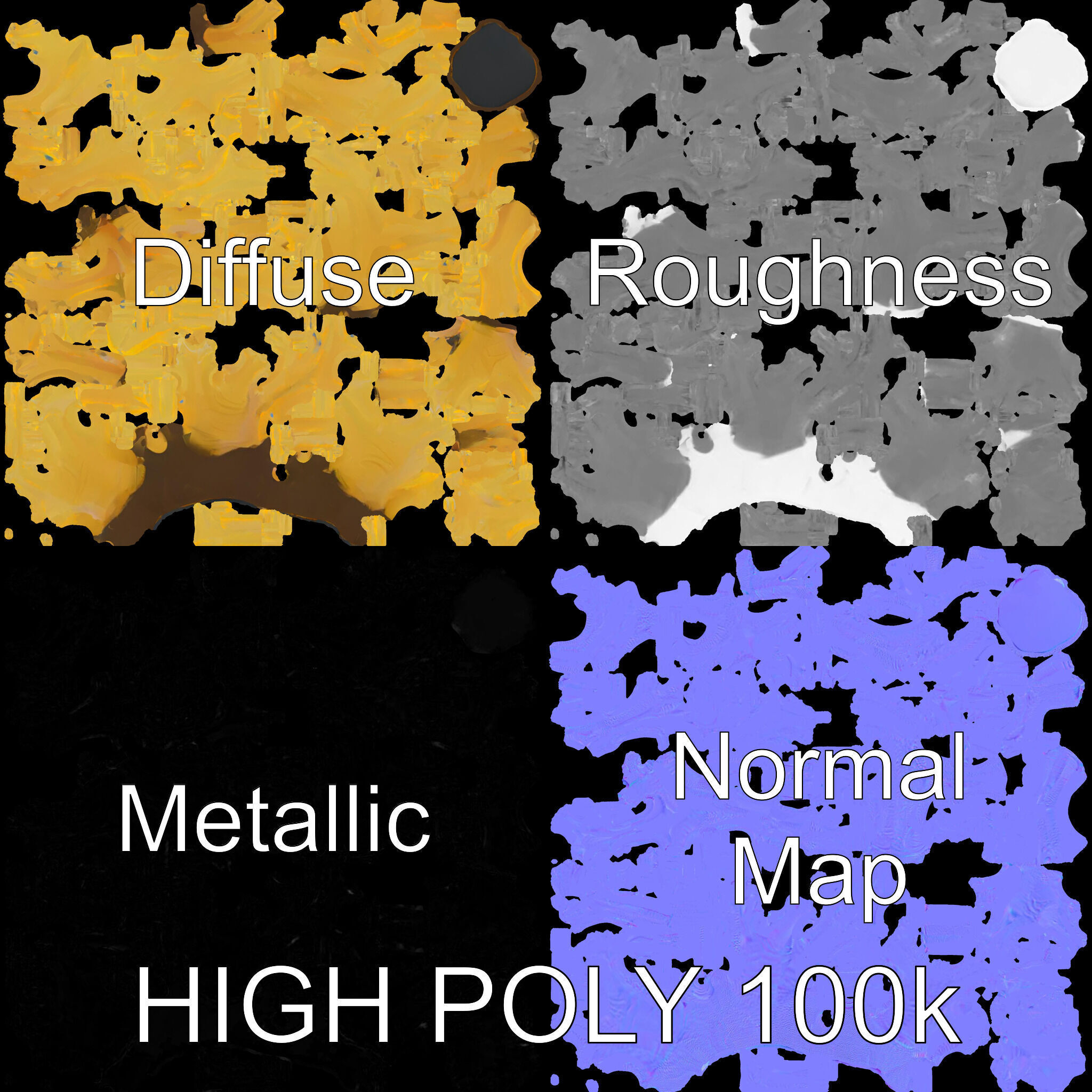 Realistic Coral Model Pack for Marine Environments Low-poly 3D model_3