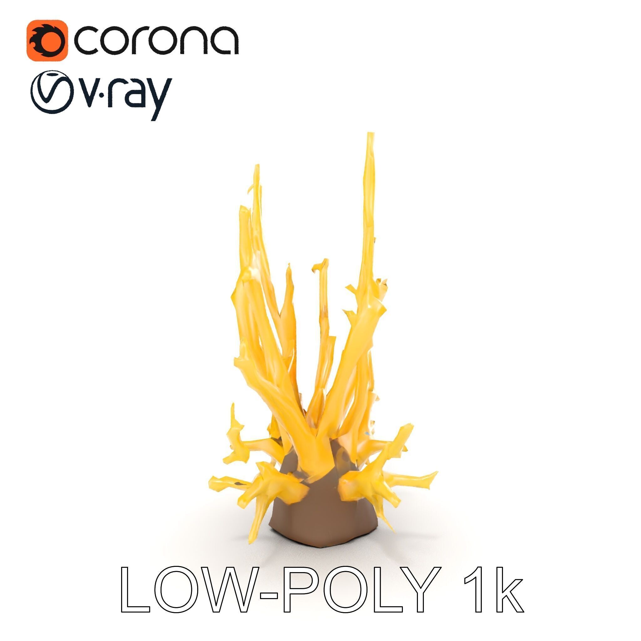 Realistic Coral Model Pack for Marine Environments Low-poly 3D model_17