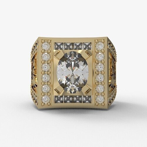 Men Ring 345 3D print model