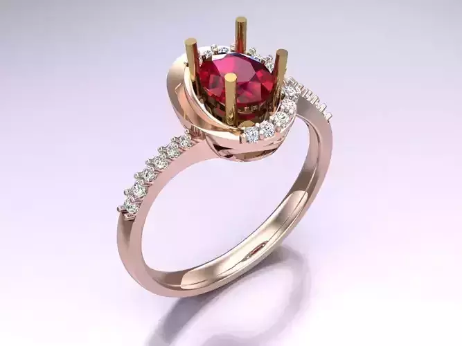 Oval stone ring - Womens  Rings - N582109