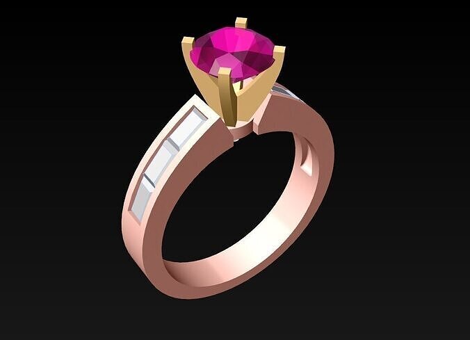 Diamond Ring - Womens Rings - N627251 3D print model