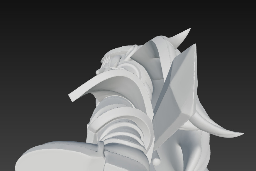 Chibi Warrior Girl in Fantasy Outfit   3D print model_11