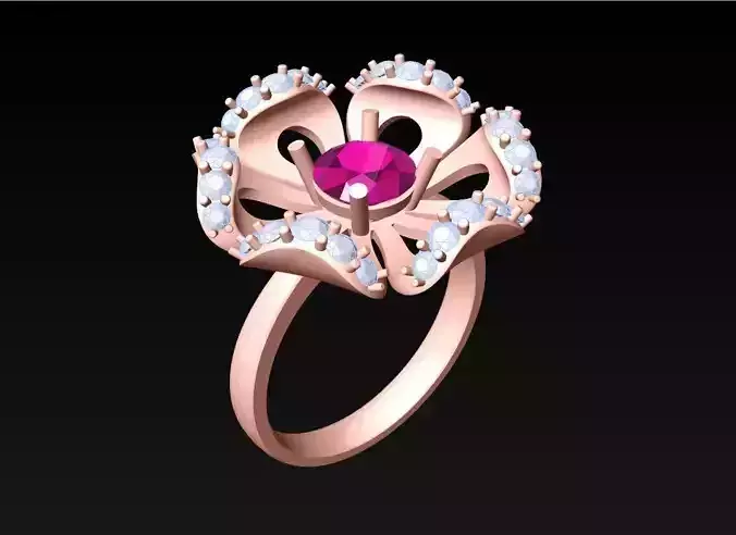 Flower Rings - Womens Ring - N762846
