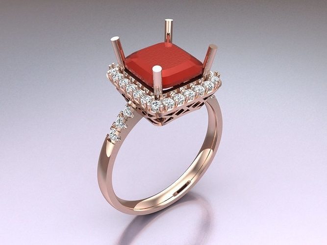 Stone Rings - Womens Rings - N762030 3D print model