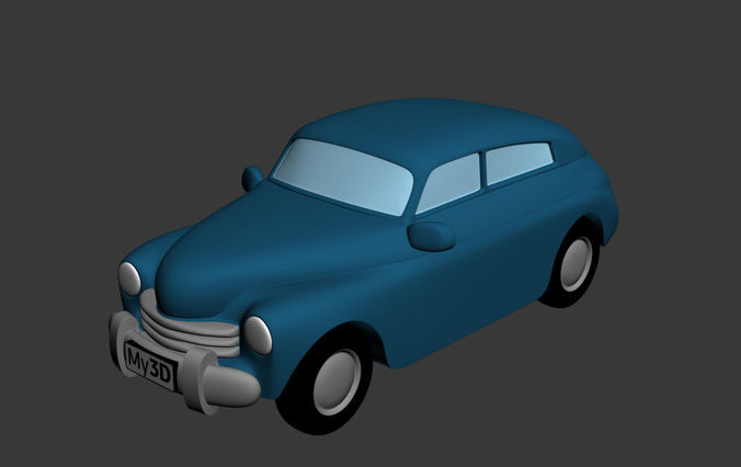 1958 GAZ-M20 For 3d Printing  3D print model