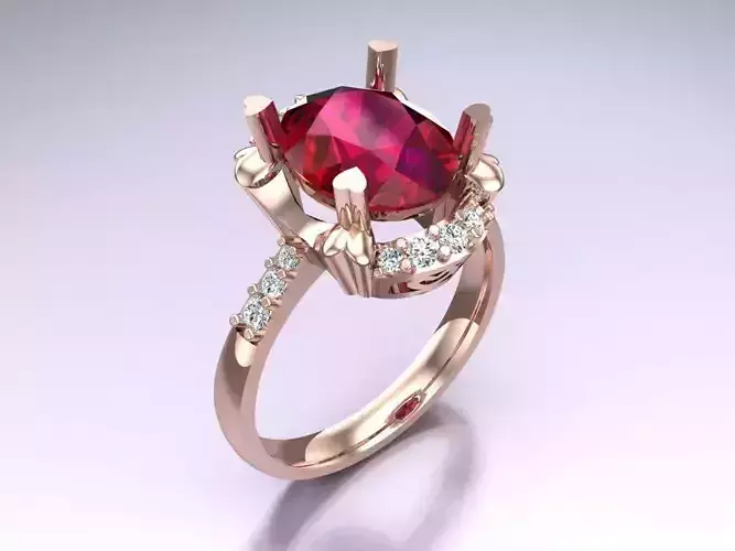 Oval stone ring - Womens  Rings - N716812