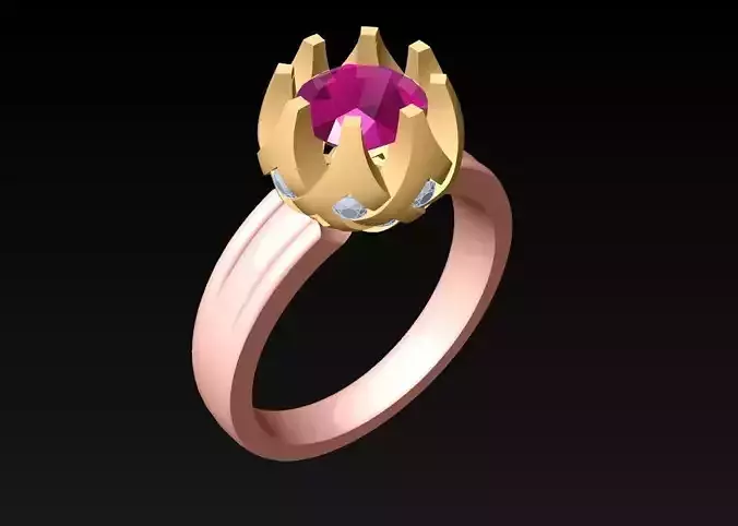 Diamond Ring - Womens Rings - N716900 3D print model