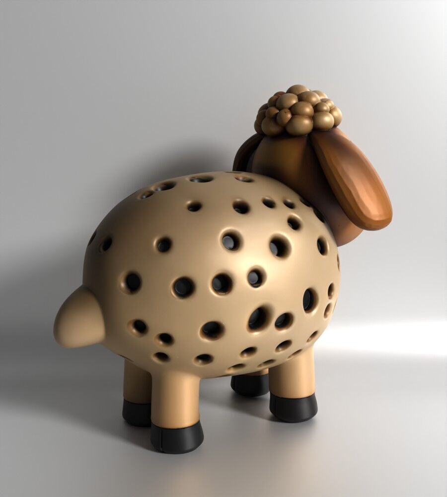 Sheep Sprouter Seed Chia Radish Lentil Germinator 3D print model_16