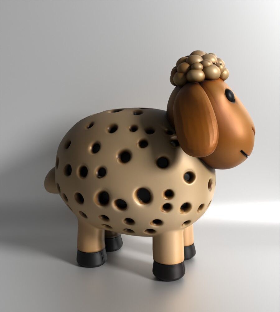 Sheep Sprouter Seed Chia Radish Lentil Germinator 3D print model_19