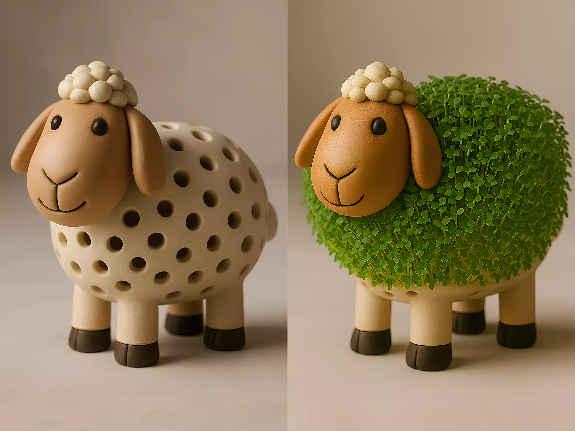 Sheep Sprouter Seed Chia Radish Lentil Germinator 3D print model_0