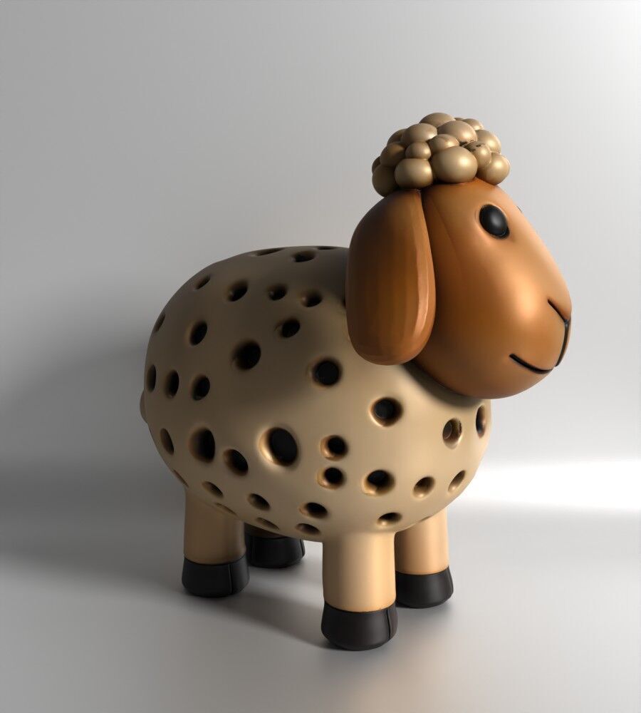 Sheep Sprouter Seed Chia Radish Lentil Germinator 3D print model_20