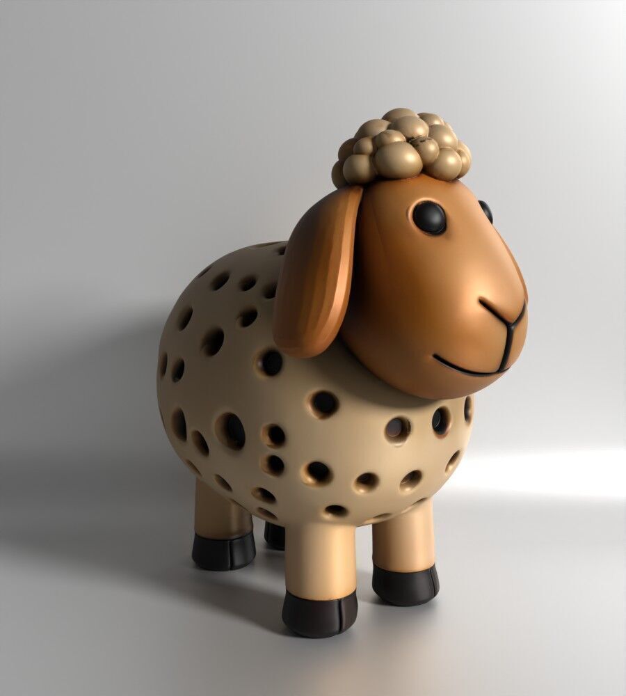 Sheep Sprouter Seed Chia Radish Lentil Germinator 3D print model_21