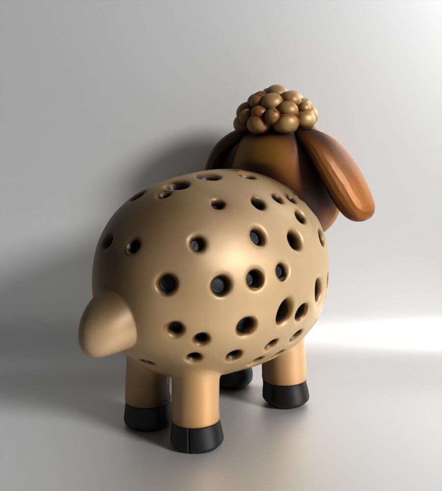 Sheep Sprouter Seed Chia Radish Lentil Germinator 3D print model_15