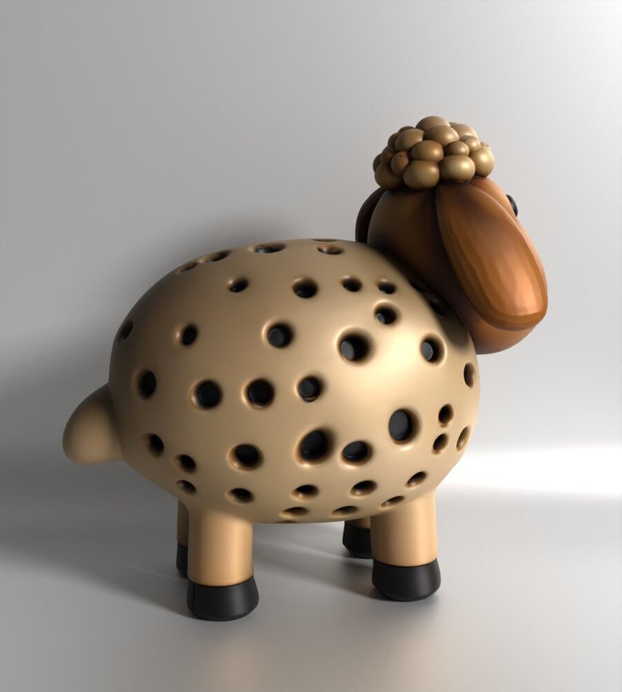 Sheep Sprouter Seed Chia Radish Lentil Germinator 3D print model_17