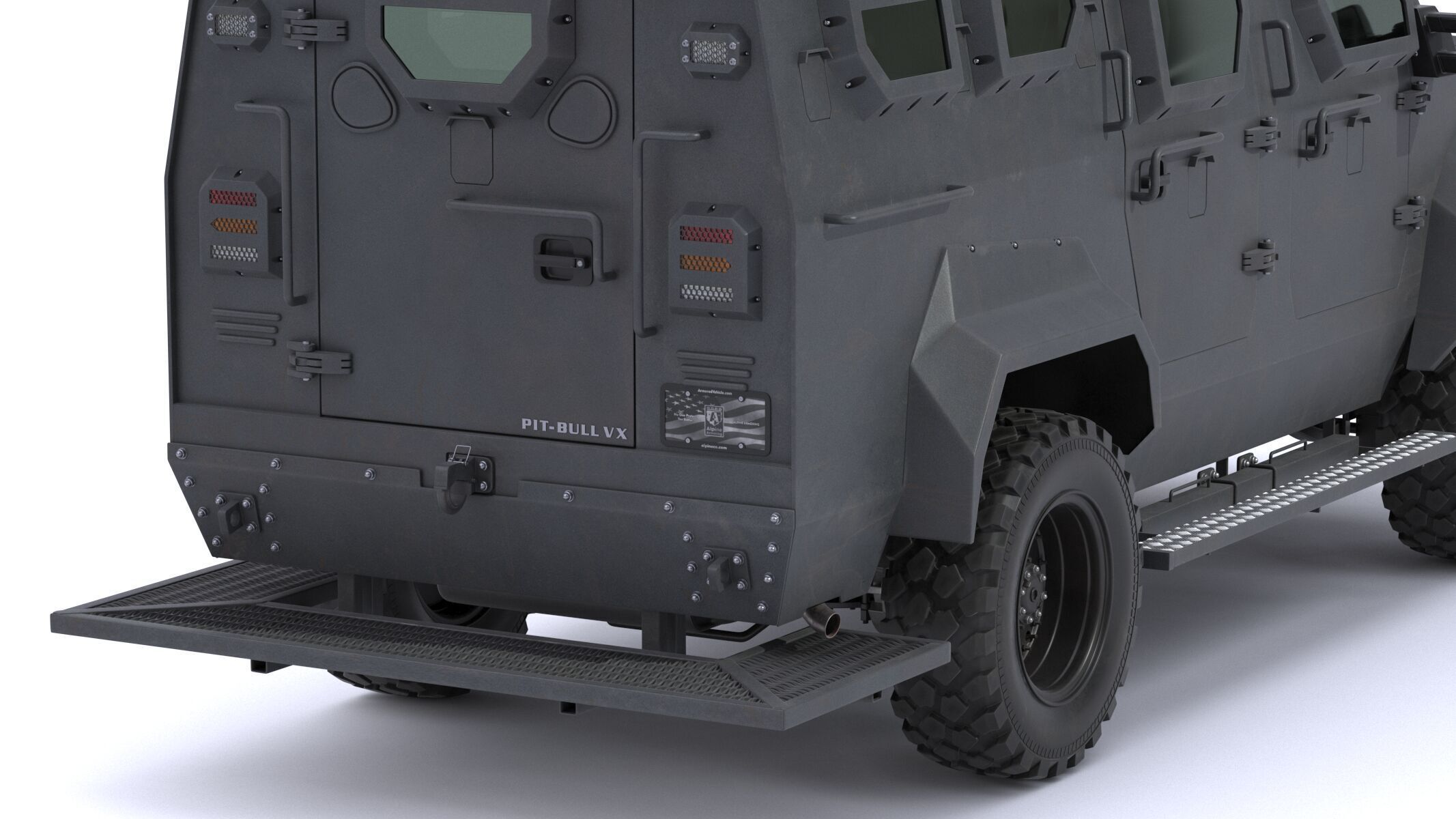 Alpine Armored Pit-Bull VX 50 Cal Tactical SWATAPC Truck 3D model_20