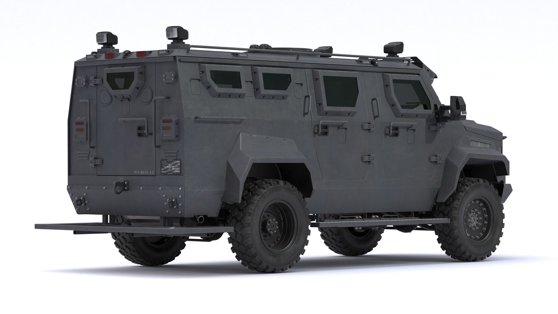 Alpine Armored Pit-Bull VX 50 Cal Tactical SWATAPC Truck 3D model_3
