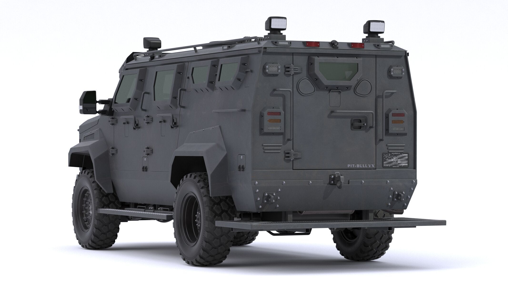 Alpine Armored Pit-Bull VX 50 Cal Tactical SWATAPC Truck 3D model_4