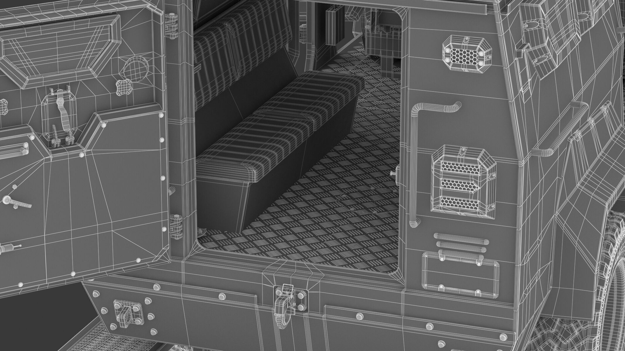 Alpine Armored Pit-Bull VX 50 Cal Tactical SWATAPC Truck 3D model_24