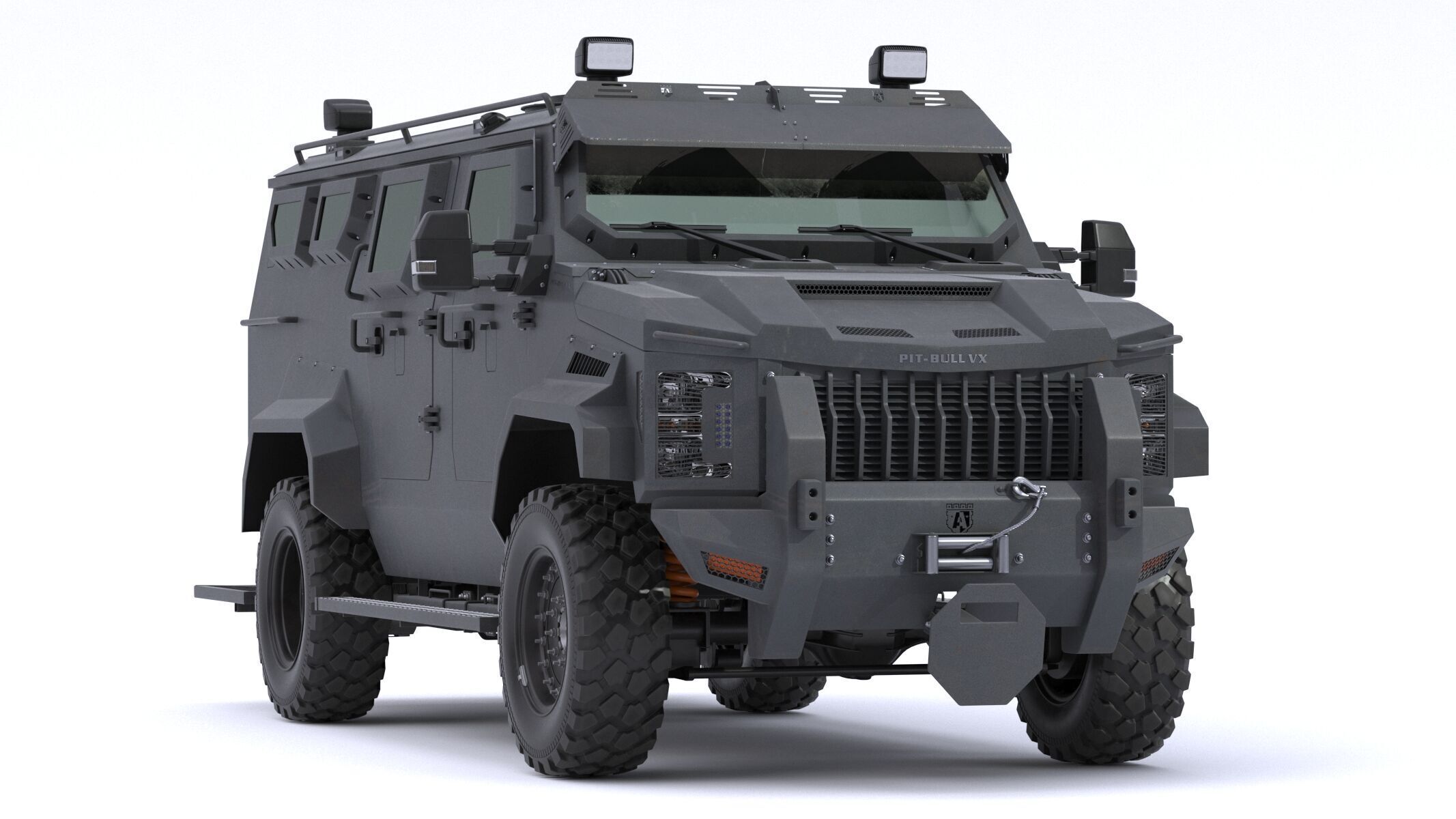 Alpine Armored Pit-Bull VX 50 Cal Tactical SWATAPC Truck 3D model_5