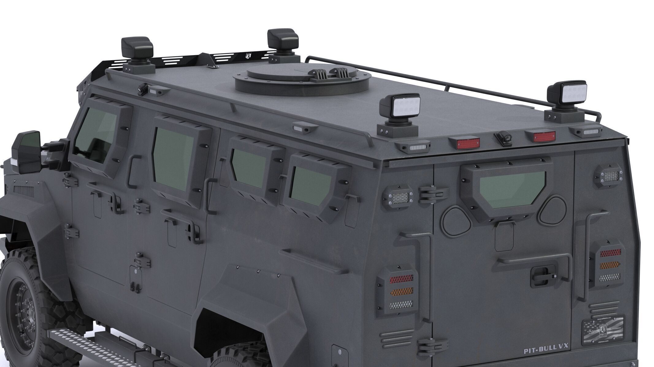 Alpine Armored Pit-Bull VX 50 Cal Tactical SWATAPC Truck 3D model_27