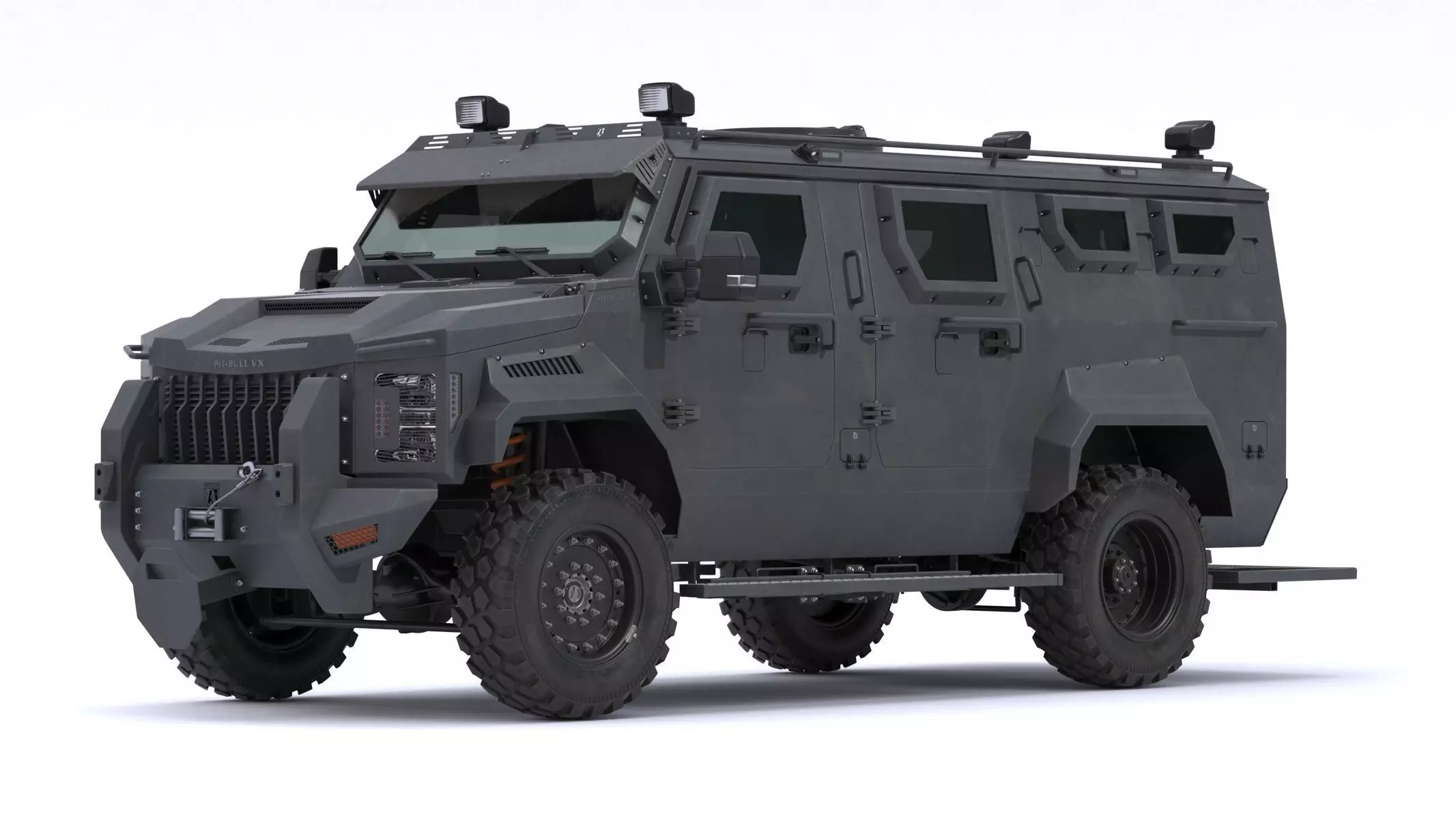 Alpine Armored Pit-Bull VX 50 Cal Tactical SWATAPC Truck 3D model_0