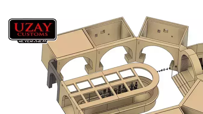 Star wars Mos Eisley Cantina part6  3D print model 3D   3D print model