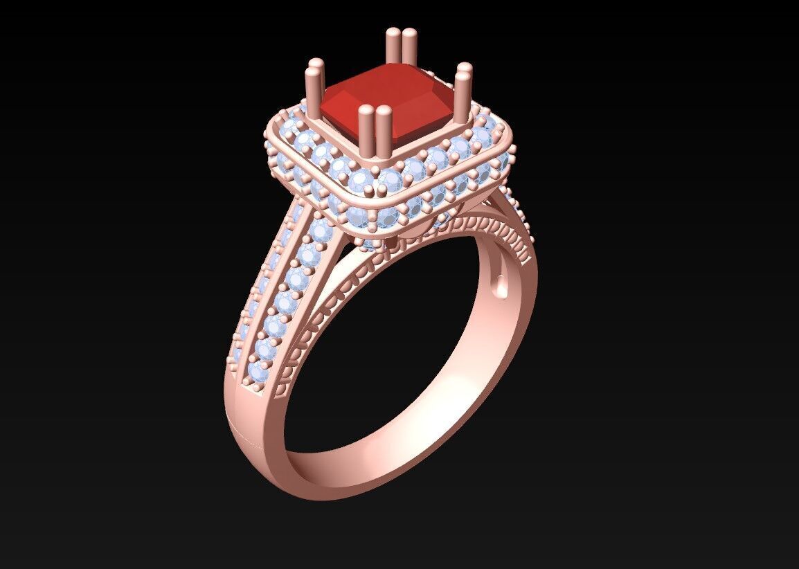 Diamond Ring - Womens Rings - N716032 3D print model_1