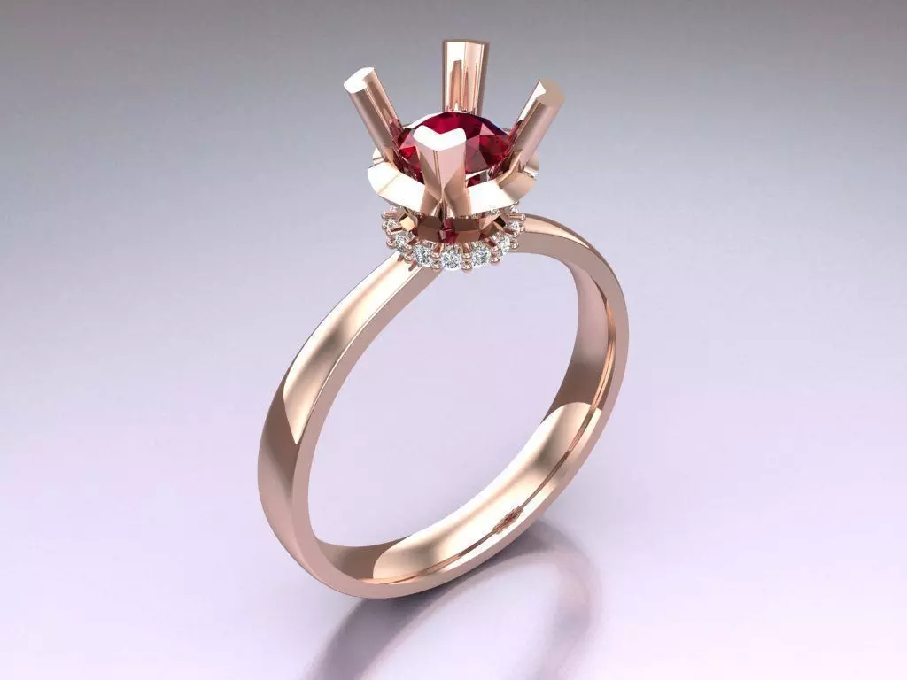 Diamond Ring - Womens Rings - N717809 3D print model
