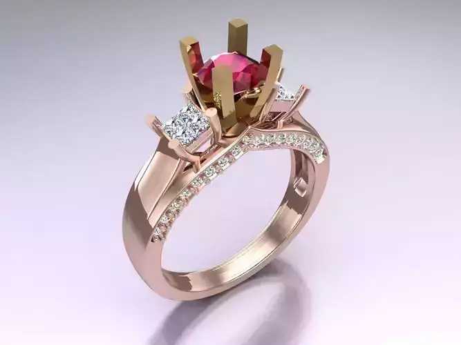 Diamond Ring - Womens Rings - N717950 3D print model
