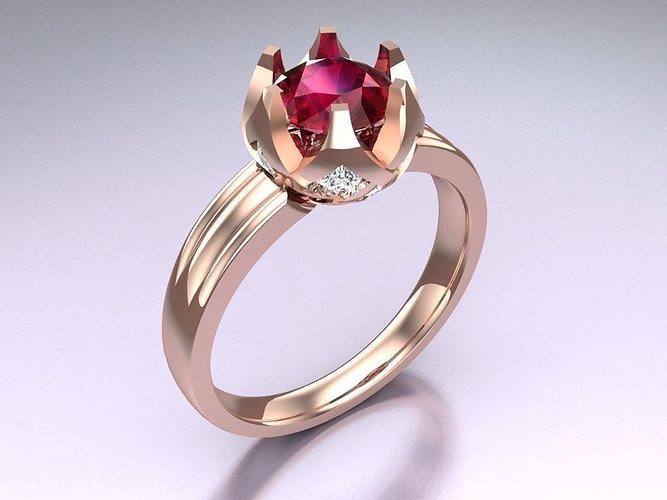 Diamond Ring - Womens Rings - N717026 3D print model