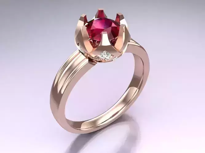 Diamond Ring - Womens Rings - N717026 3D print model