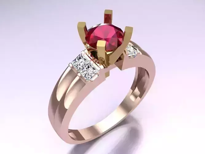 Diamond Ring - Womens Rings - N717319 3D print model