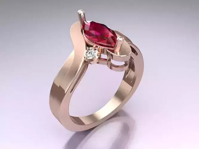 Marquise Stone Ring - Womens Rings - N717414