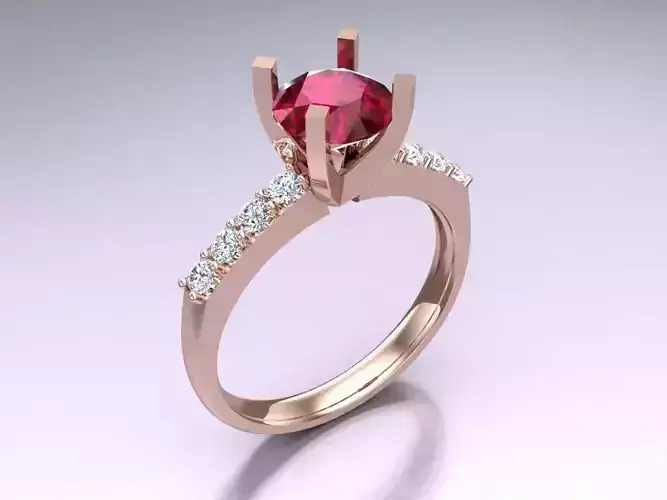 Diamond Ring - Womens Rings - N717444 3D print model