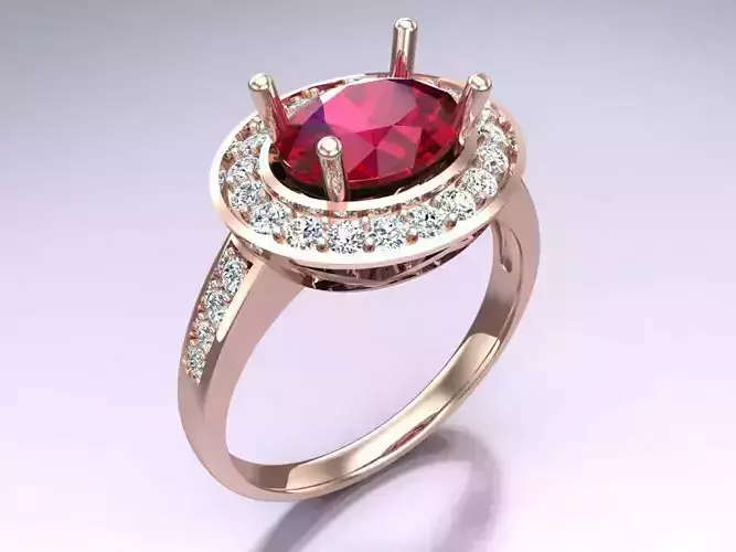 Oval stone ring - Womens  Rings -  N717455