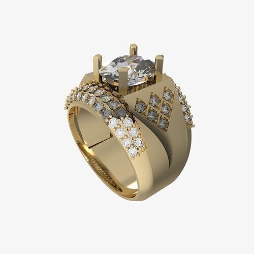 Men Ring 370 3D print model
